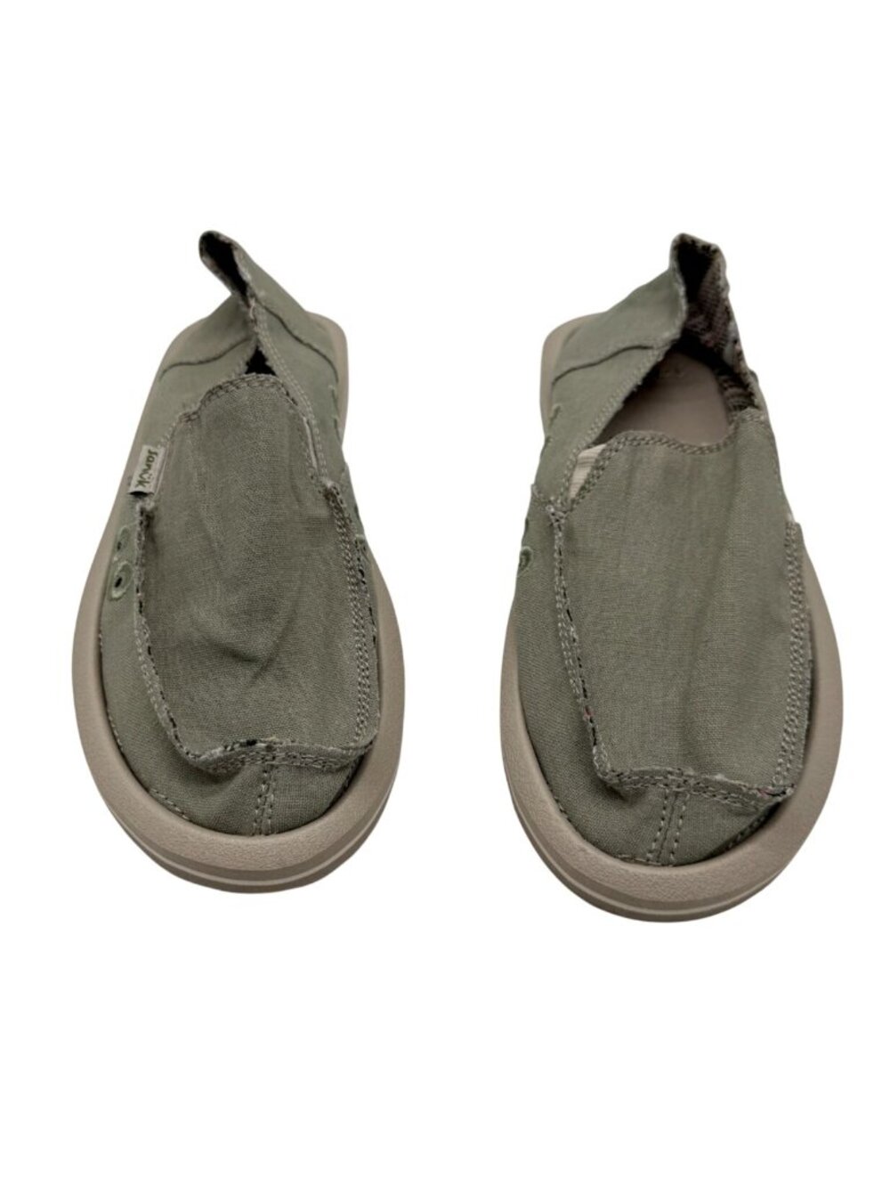 Sanuk Donna Slip-On Sneaker Olive Green NWOT - Size 7